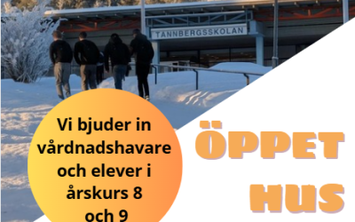 Välkommen till Öppet hus 21/10 kl18.30